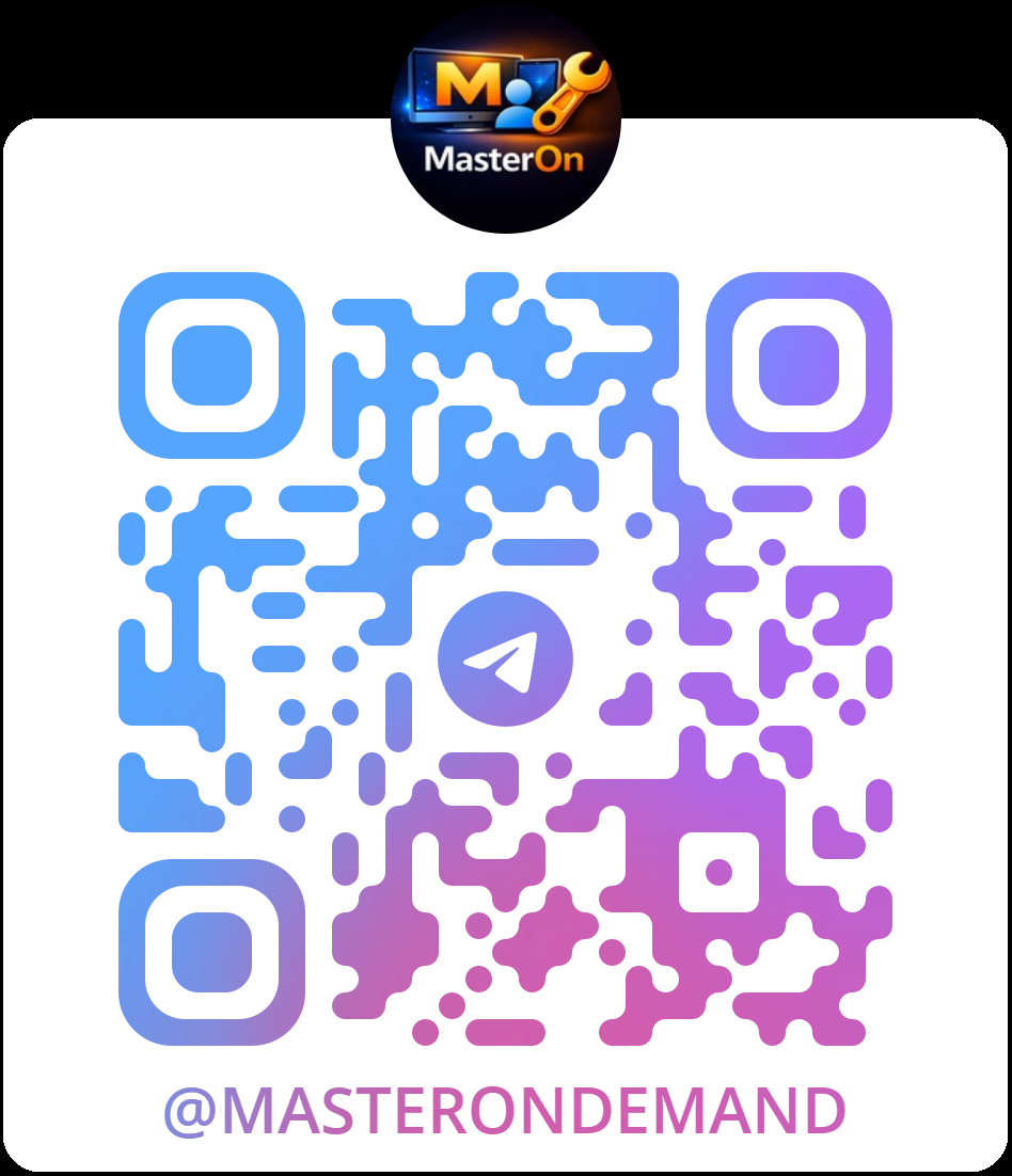 QR код Telegram-канала MasterOn